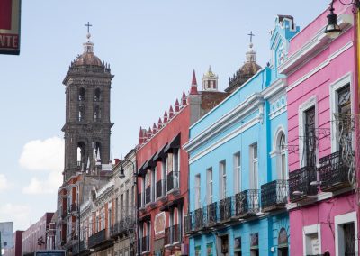 Puebla colorful street