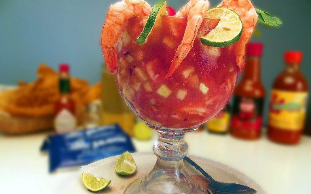 Authentischer mexikanischer Shrimp cocktail